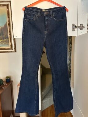 Free People High Rise Flare Jeans